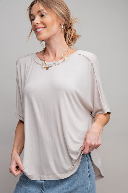Liliana Loose Fit Top ~Eggshell