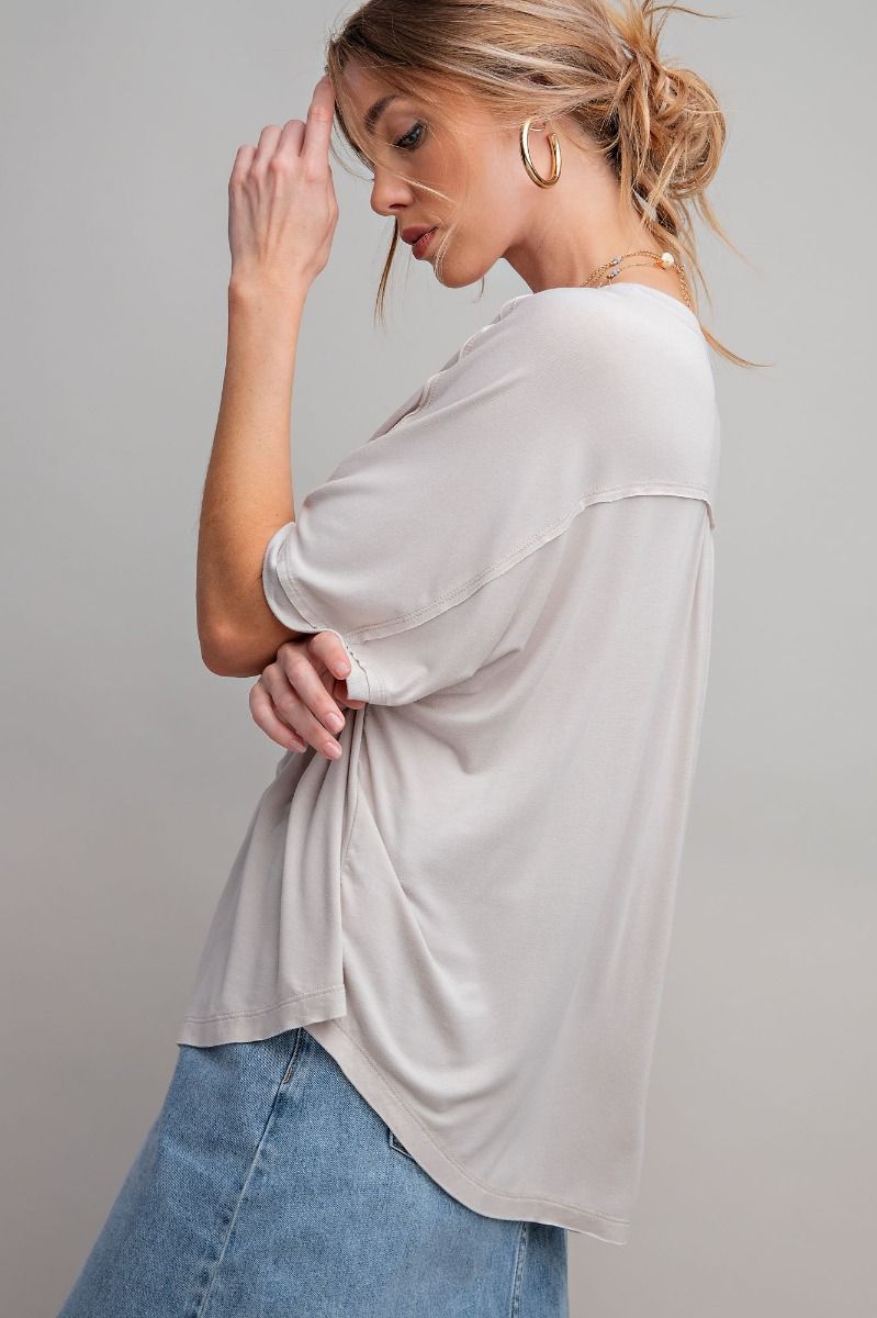 Liliana Loose Fit Top ~Eggshell