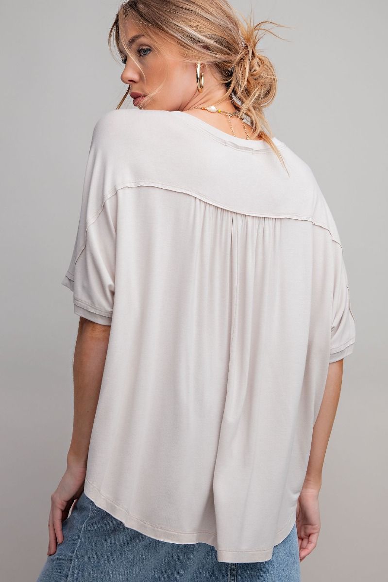 Liliana Loose Fit Top ~Eggshell