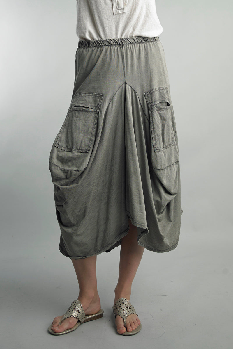 Willow Mineral Wash Bubble Skirt ~ Fang