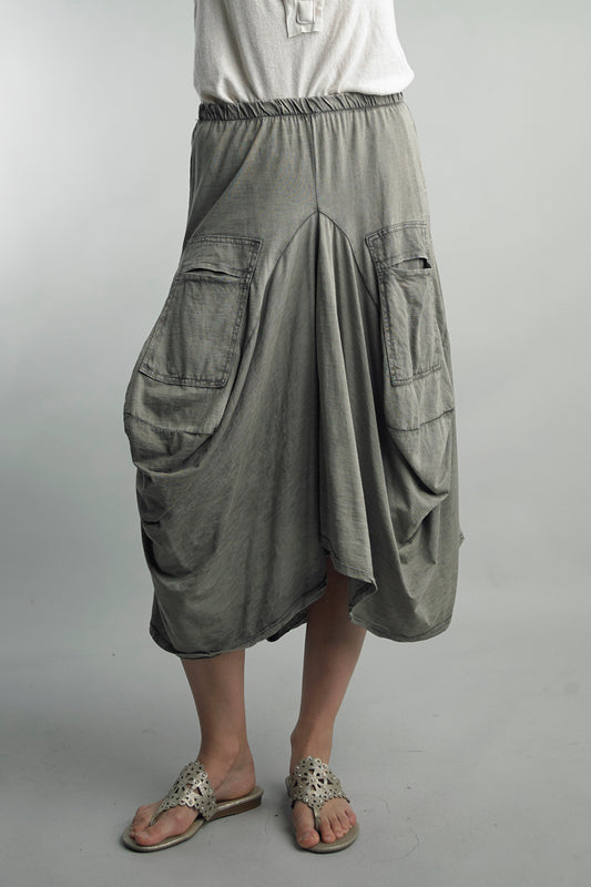 Willow Mineral Wash Bubble Skirt ~ Fang
