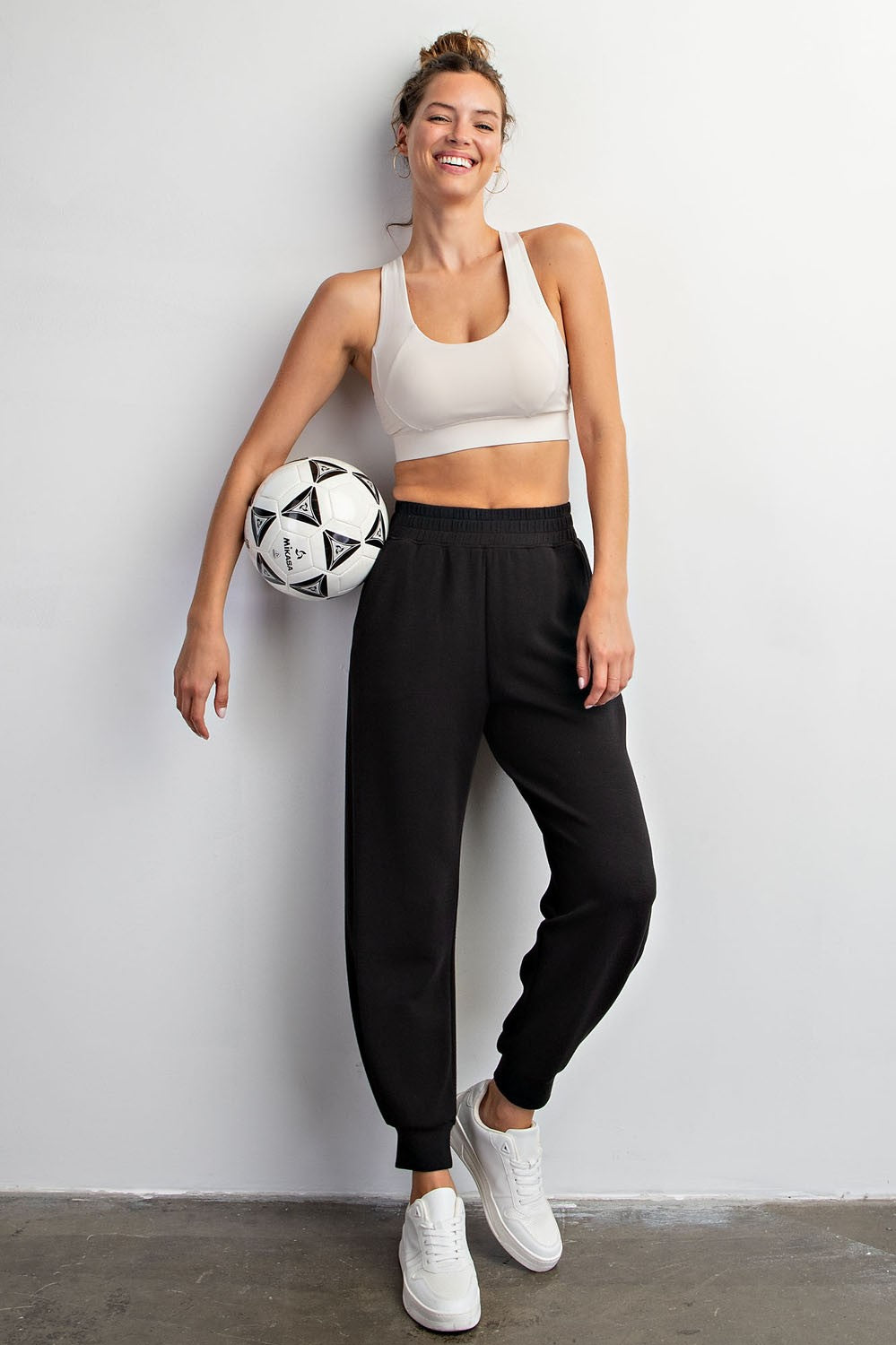 Millie Modal Scuba Jogger Pants ~ Black