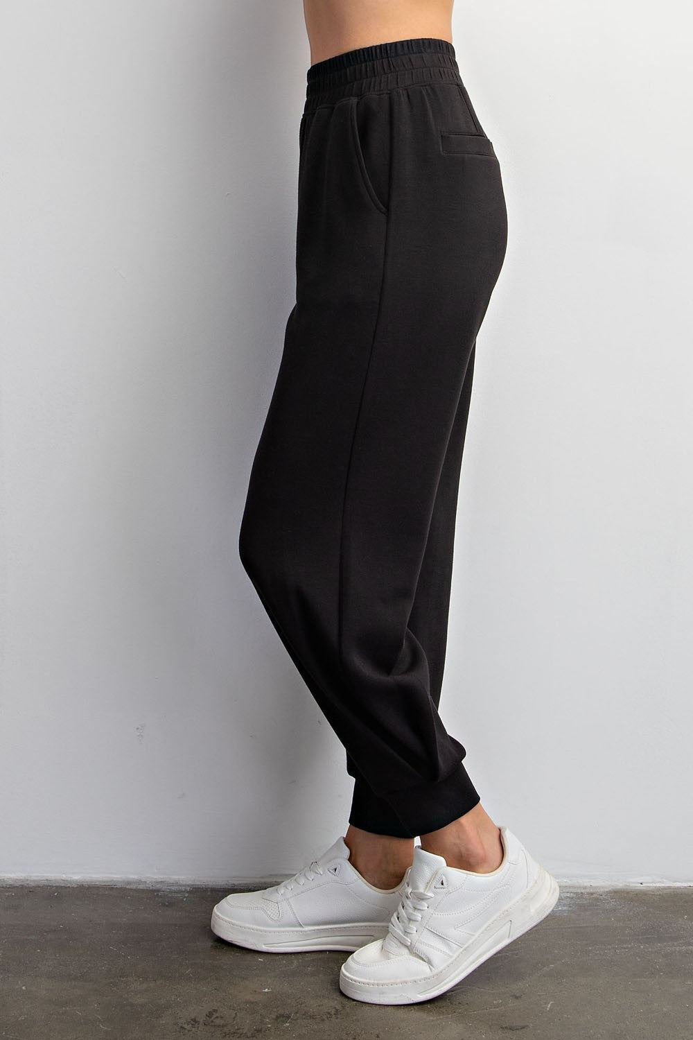 Millie Modal Scuba Jogger Pants ~ Black