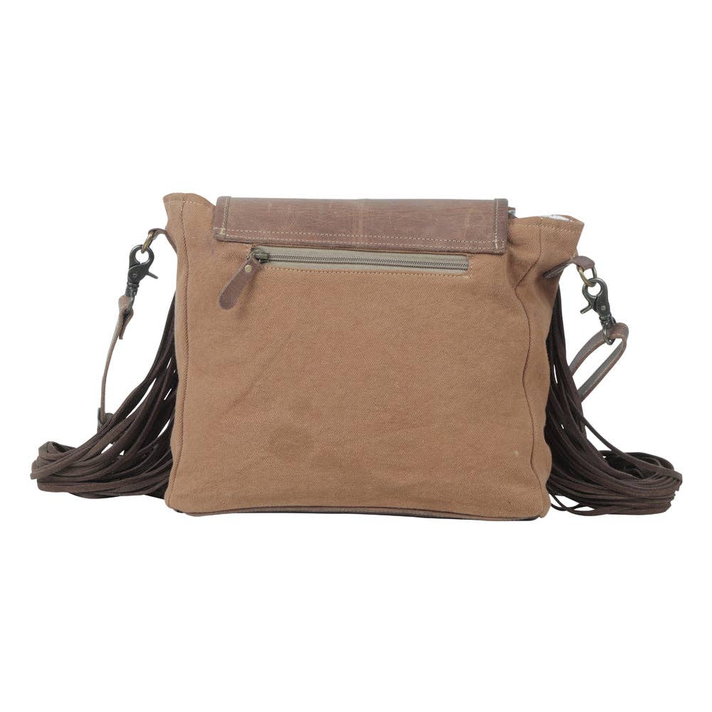 Atlas Leather & Canvas Crossbody Bag