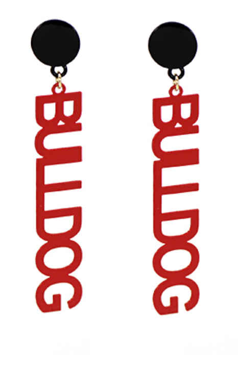 Bulldog Earrings