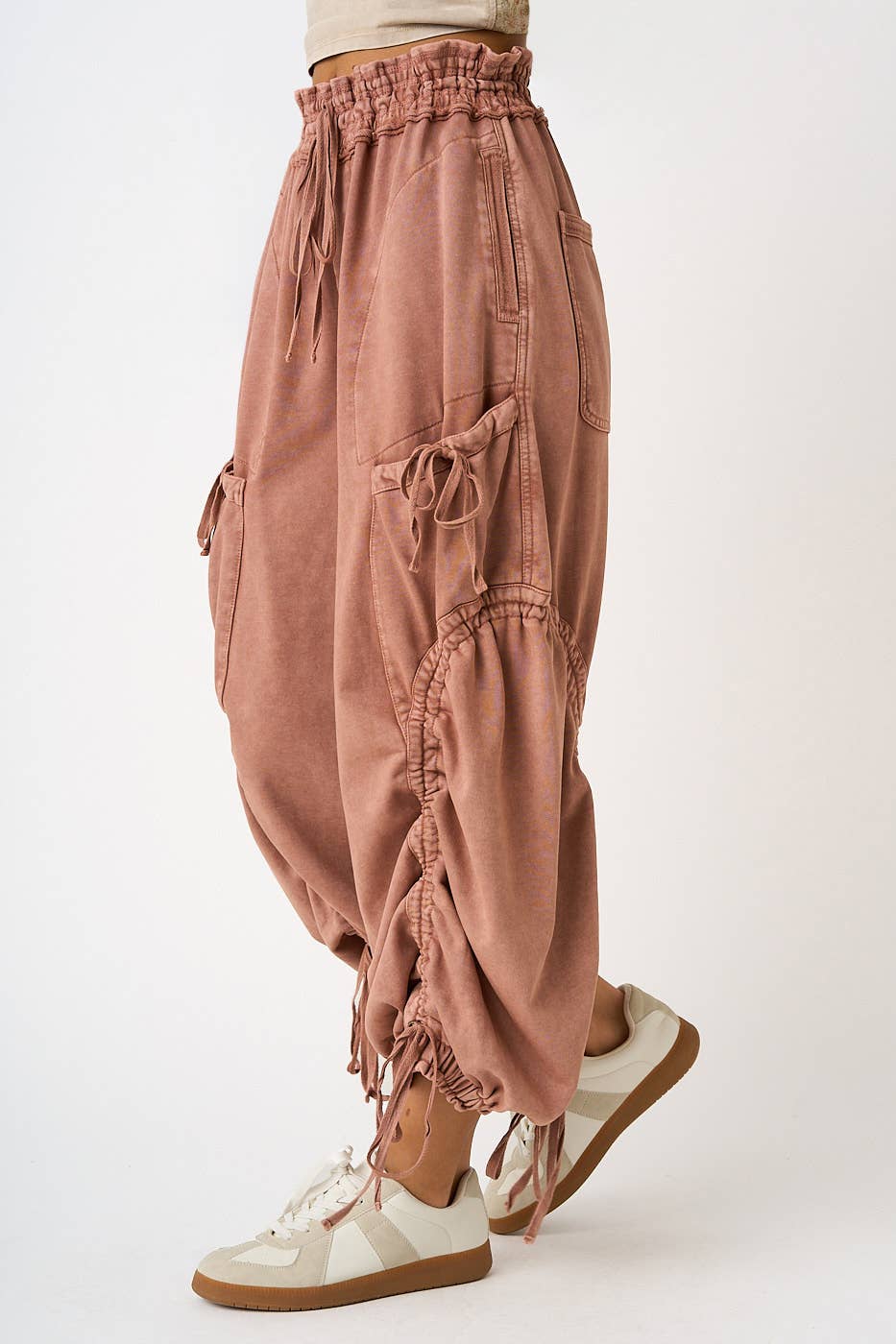 Willa Washed Drop Pocket Balloon Pants