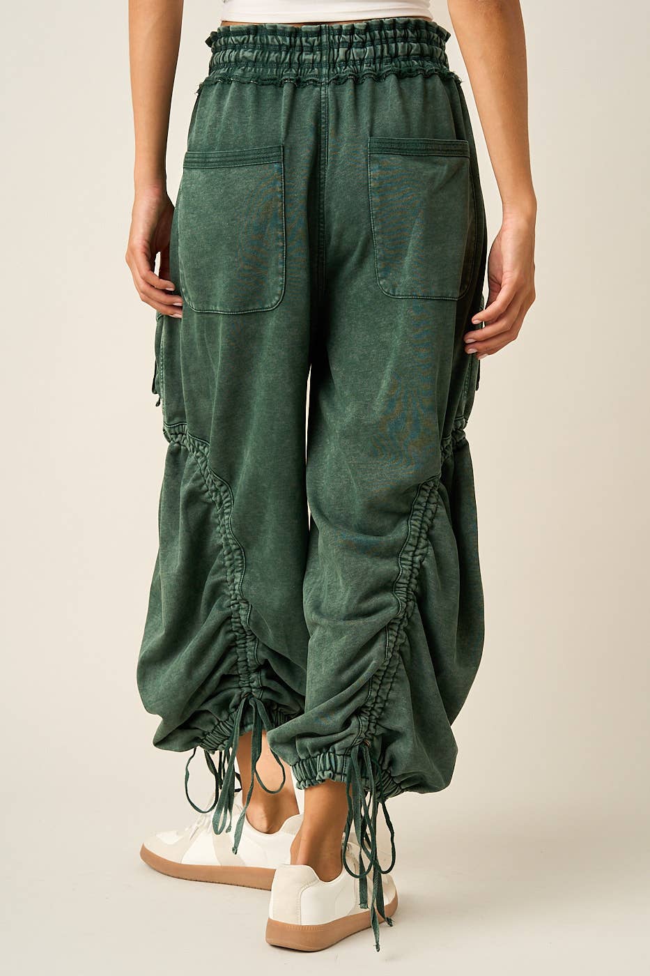 Willa Washed Drop Pocket Balloon Pants