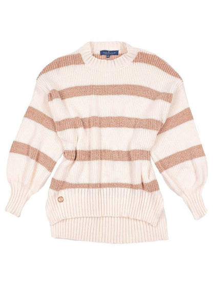 Simply Southern Striped Sweater ~ Sandy Desert