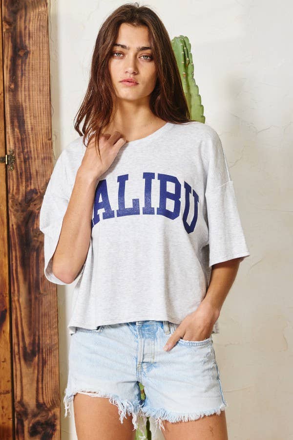 MALIBU Graphic Tee ~ White