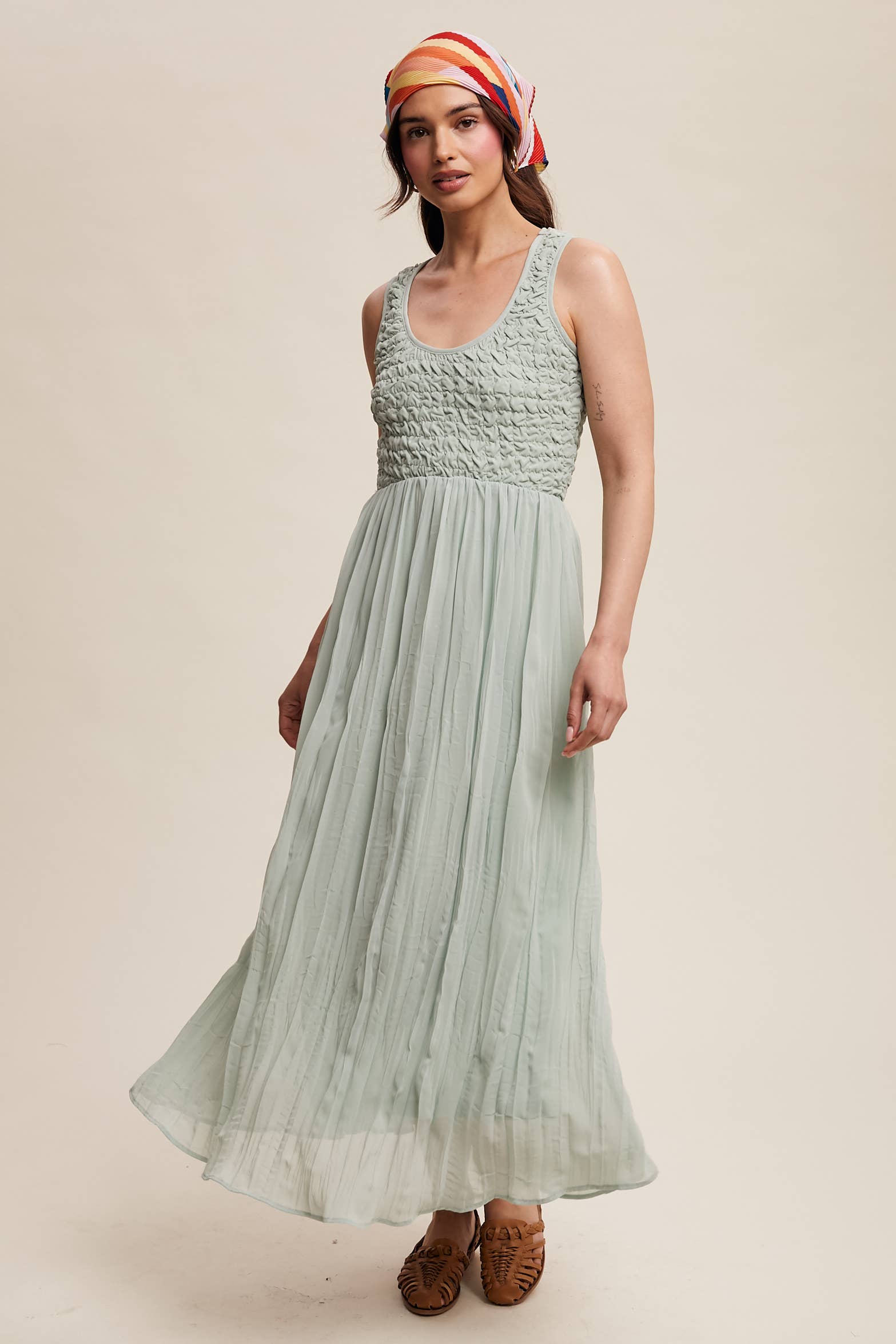 Sophie Smocked Bodice Maxi Dress ~ Sage Spoiled Rotten Boutique Sophie Smocked Bodice Maxi Dress ~ Sage Spoiled Rotten Boutique