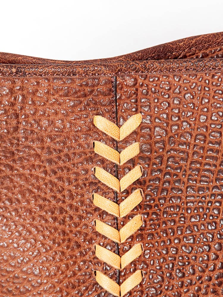 Western Genuine Leather & Fringe Crossbody Bag