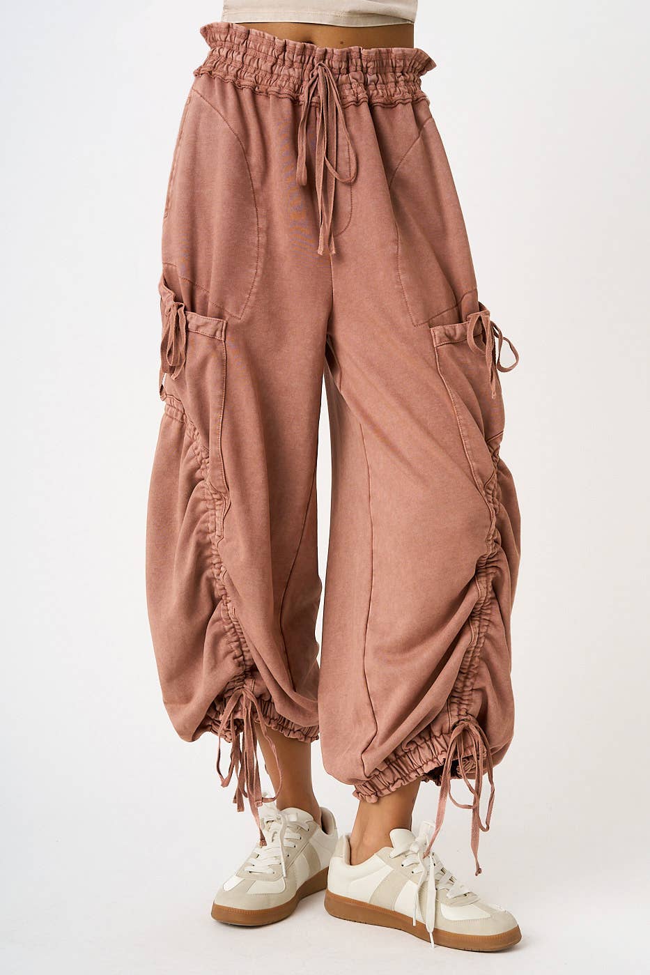 Willa Washed Drop Pocket Balloon Pants