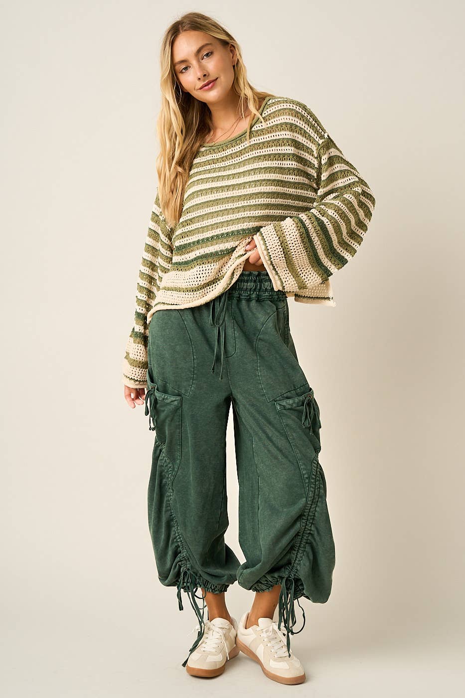 Willa Washed Drop Pocket Balloon Pants