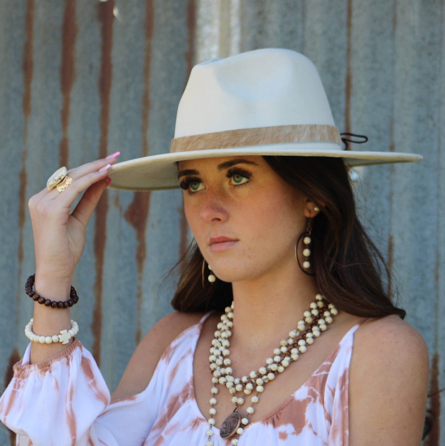 Western Copper Hoop Earrings
