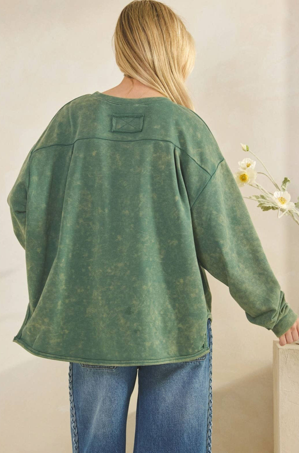 Winnie Whimsy Bow Pullover ~ Green