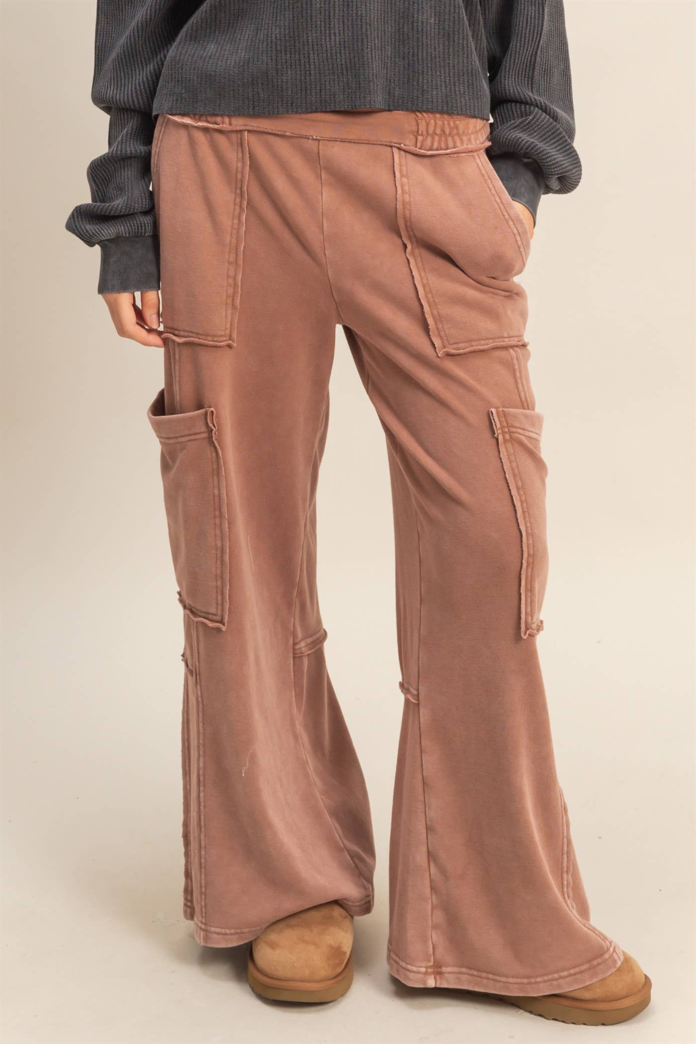 Millie Mineral Washed Cargo Pants