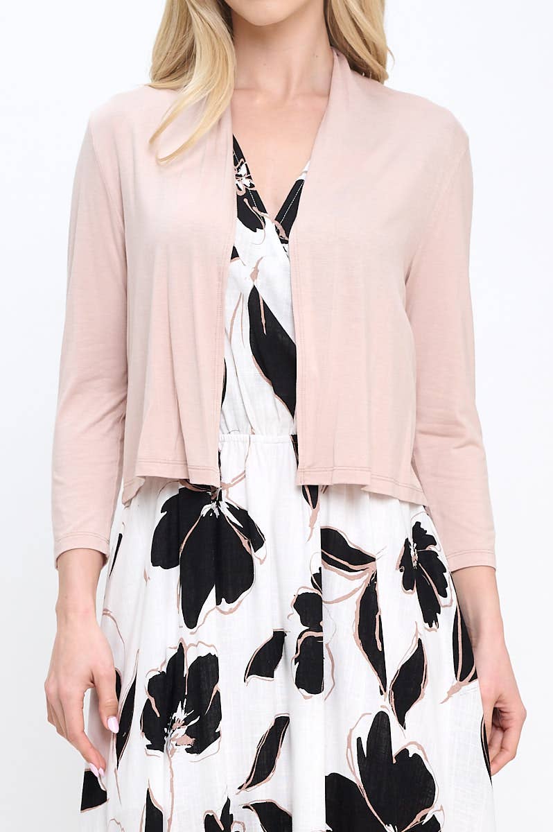 Macie Open Front Bolero Cardigan