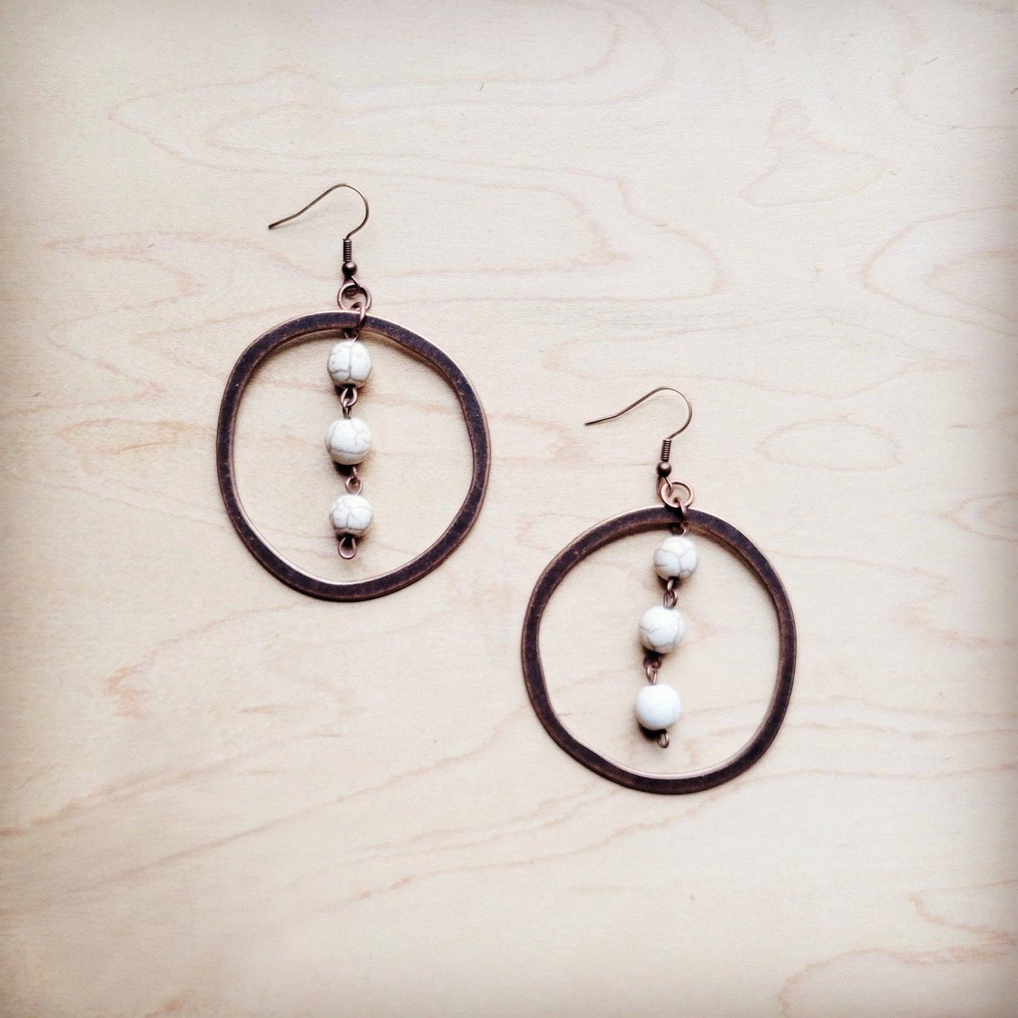 Western Copper Hoop Earrings