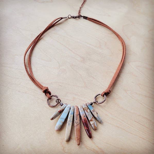 AQUA TERRA Leather Cord Necklace