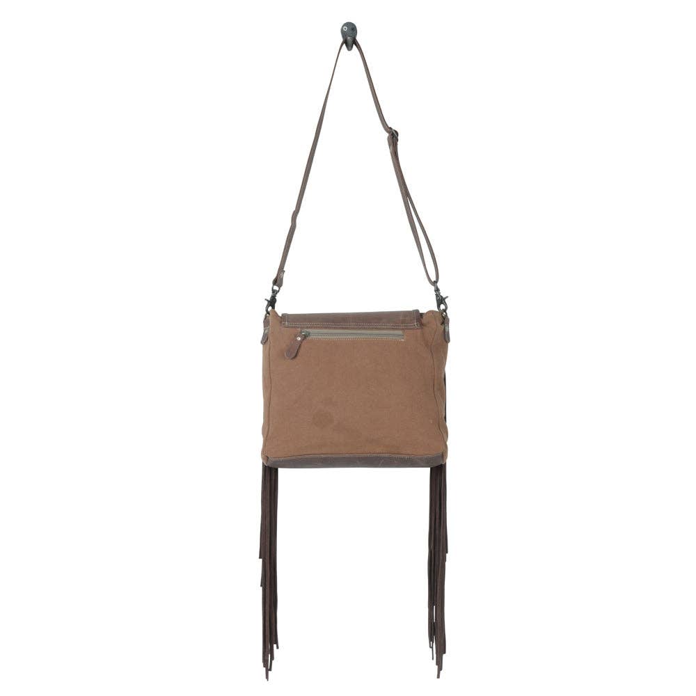 Atlas Leather & Canvas Crossbody Bag