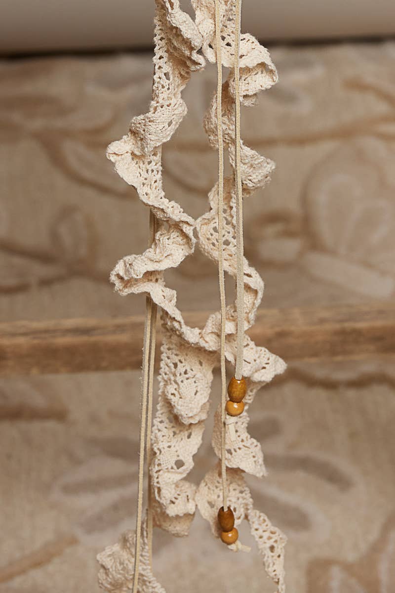 Handmade Crochet Flower Casual Layering Belt ~ Cream